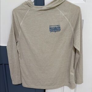 Patagonia Beige Long Sleeve Hoodie